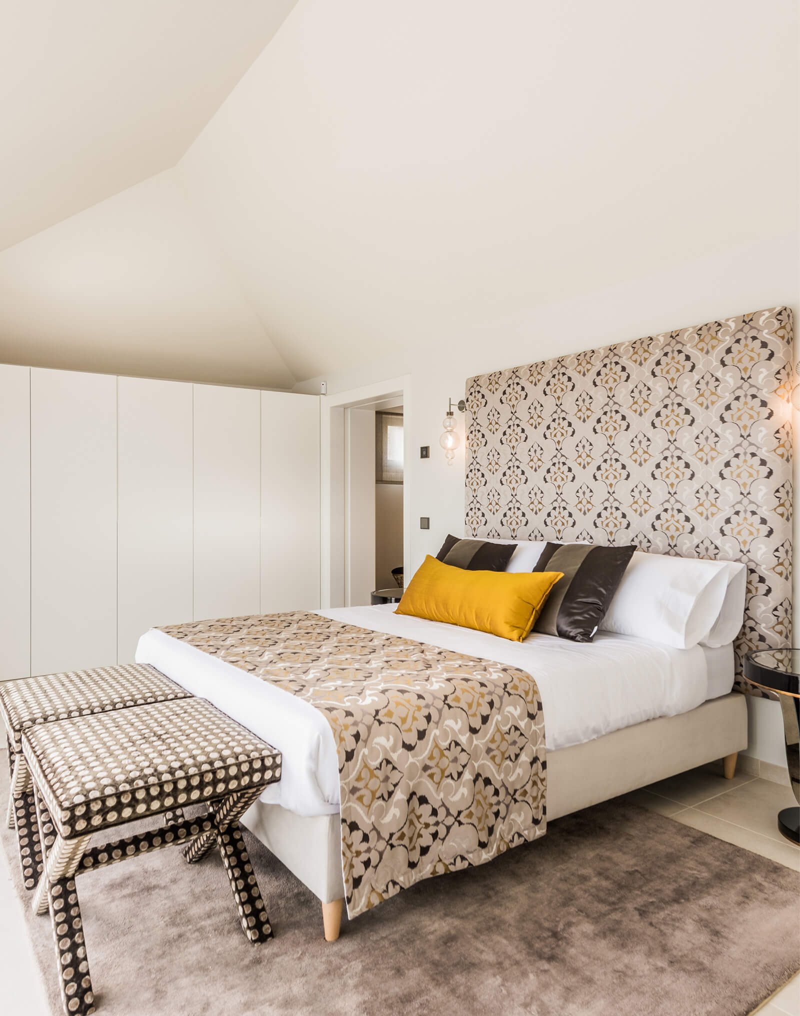 luxury penthouse show flat bedroom
