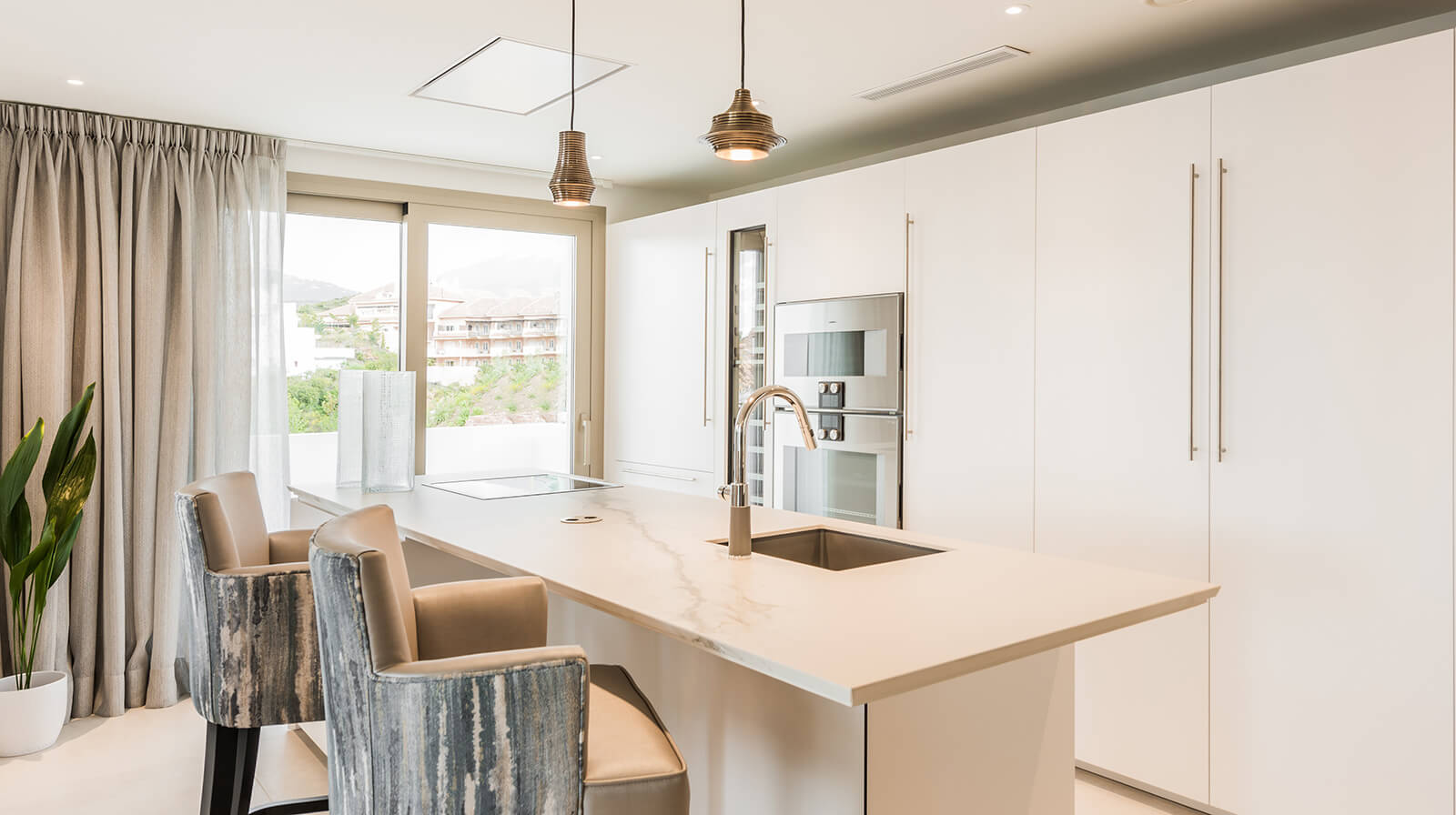 luxury penthouse show flat kitchen