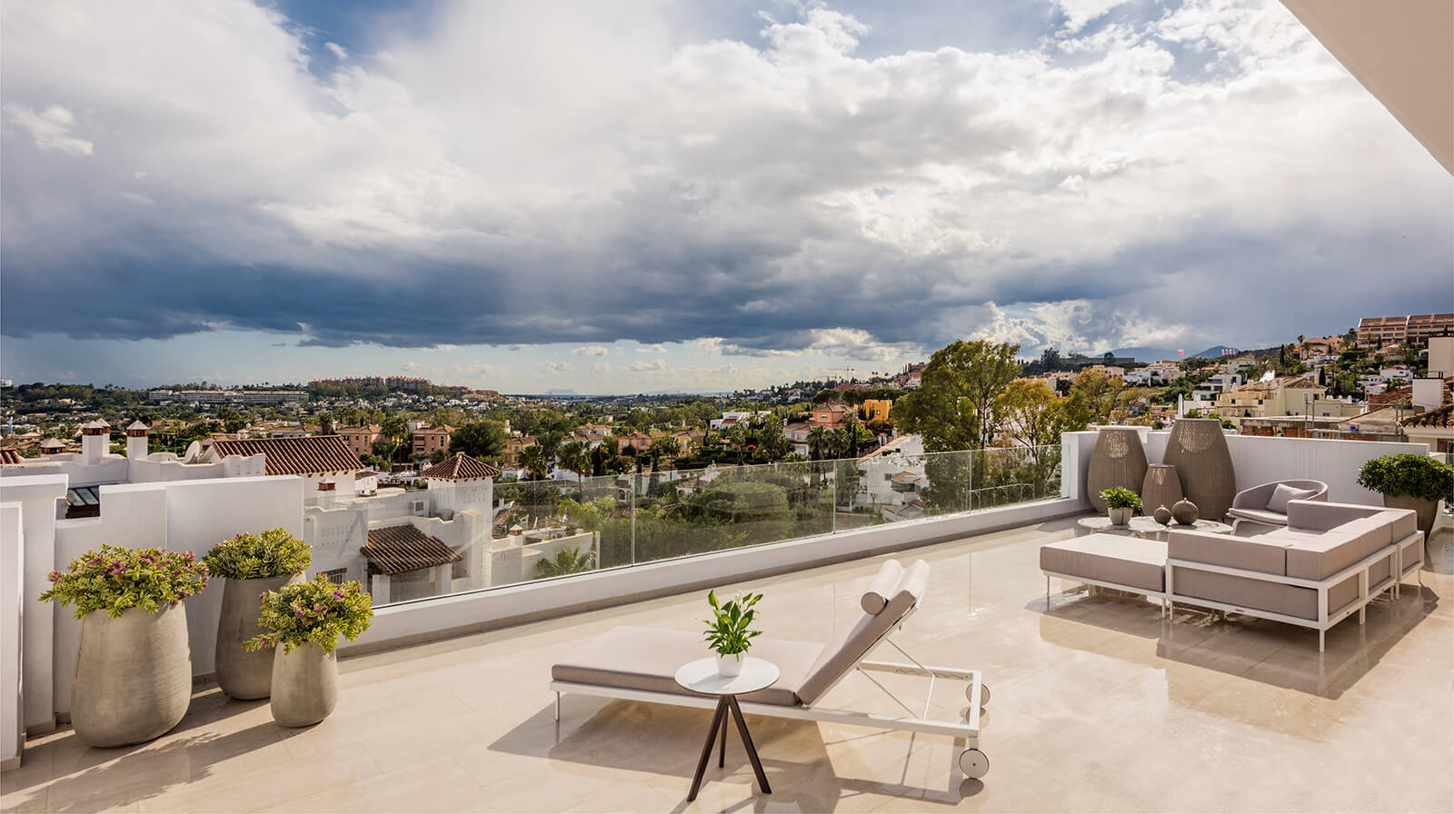 luxury penthouse show flat terrace
