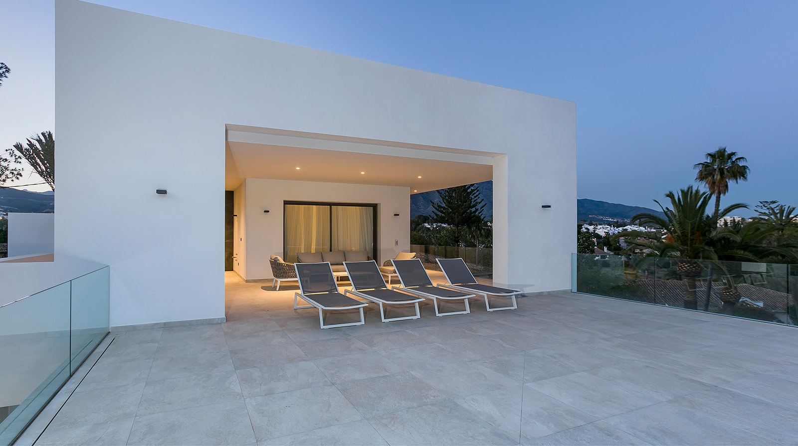 Luxurious New Build Villa terrace view
