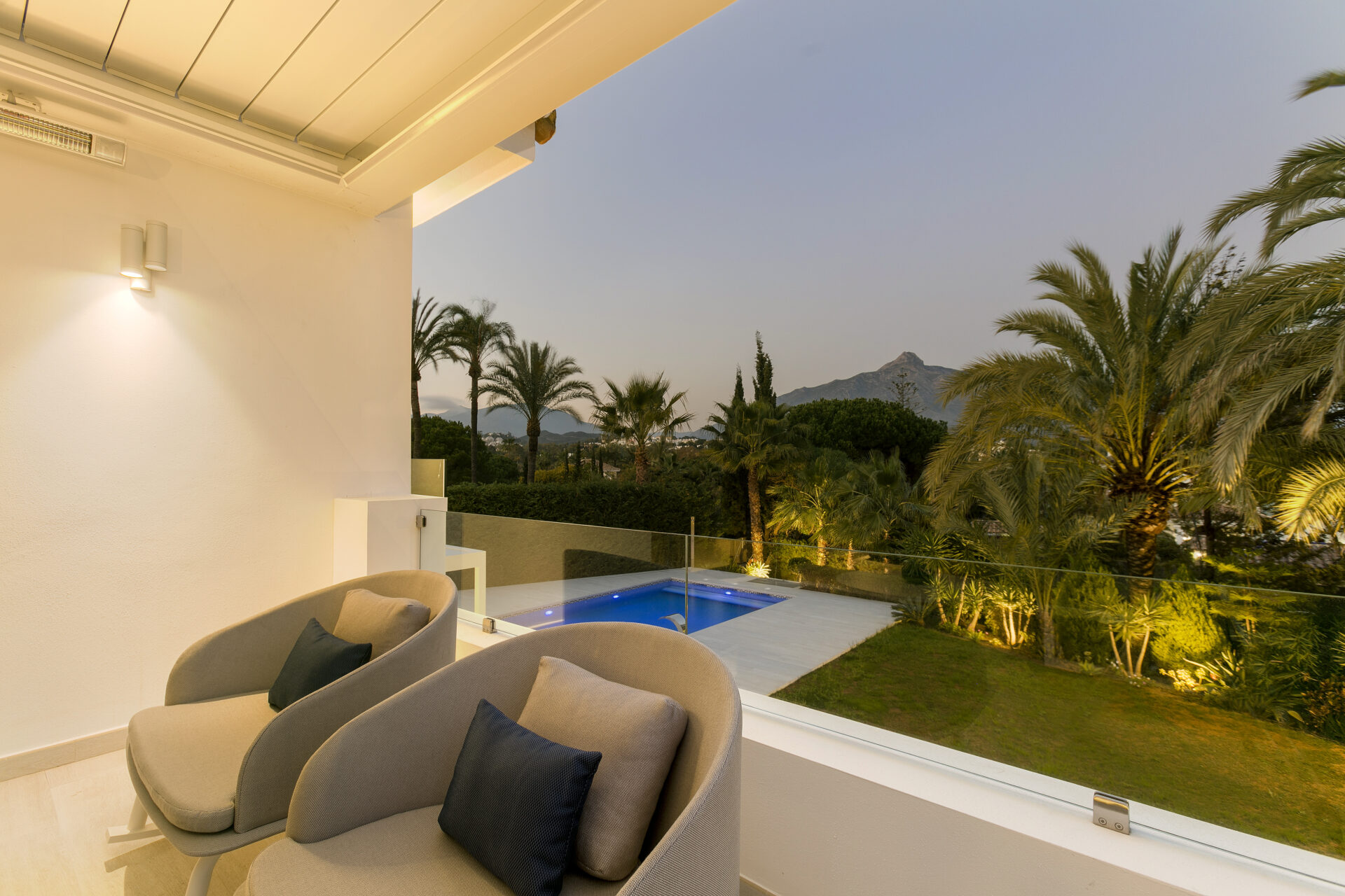 Luxury Holiday Home terrace views